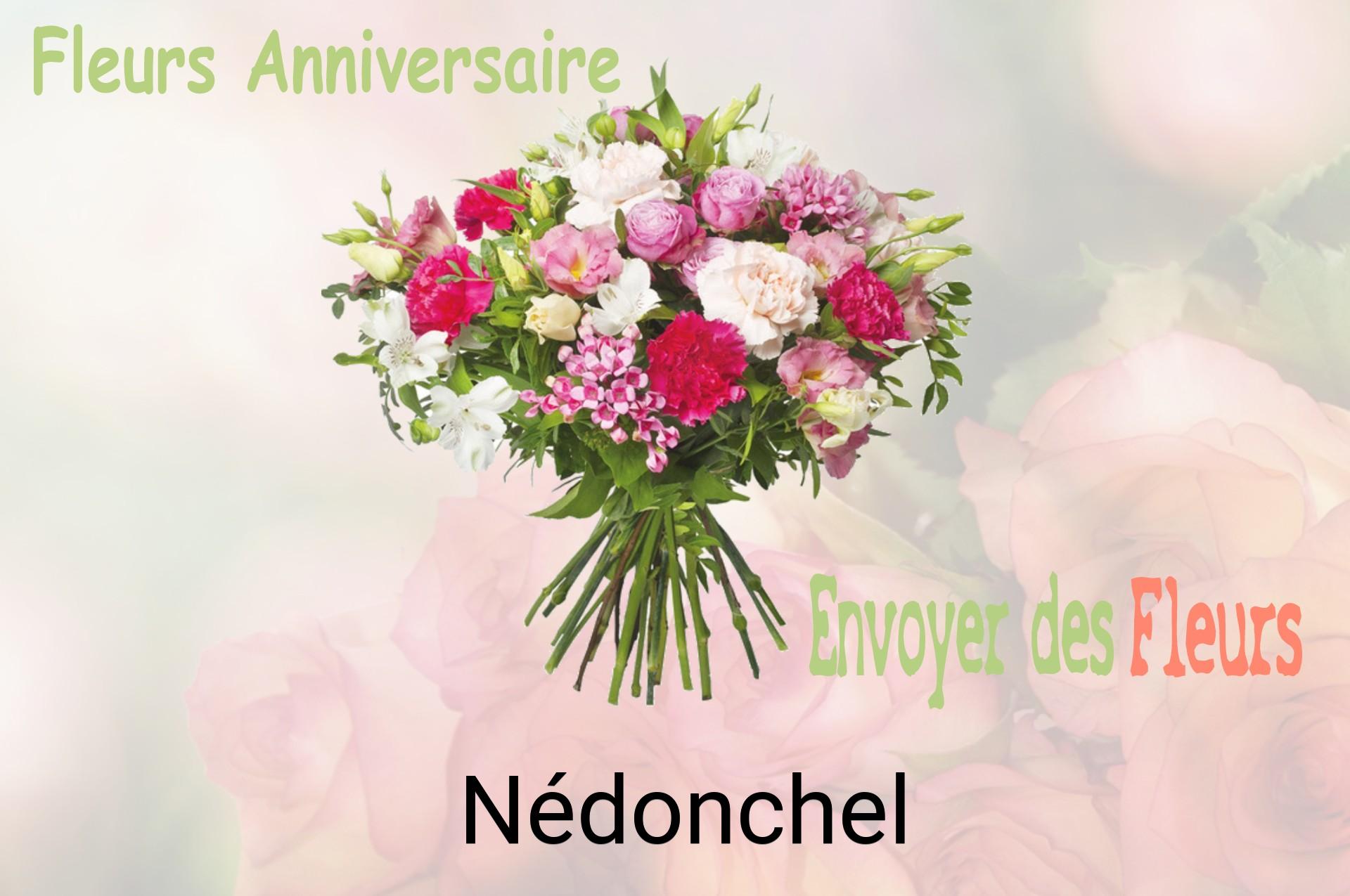 Bouquet de fleurs d’anniversaire livré à Nédonchel