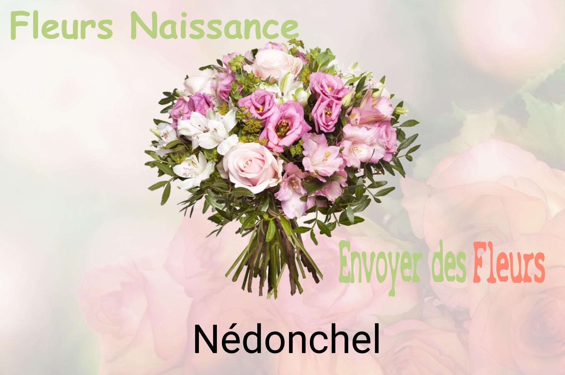 Bouquet de fleurs de naissance livré à Nédonchel
