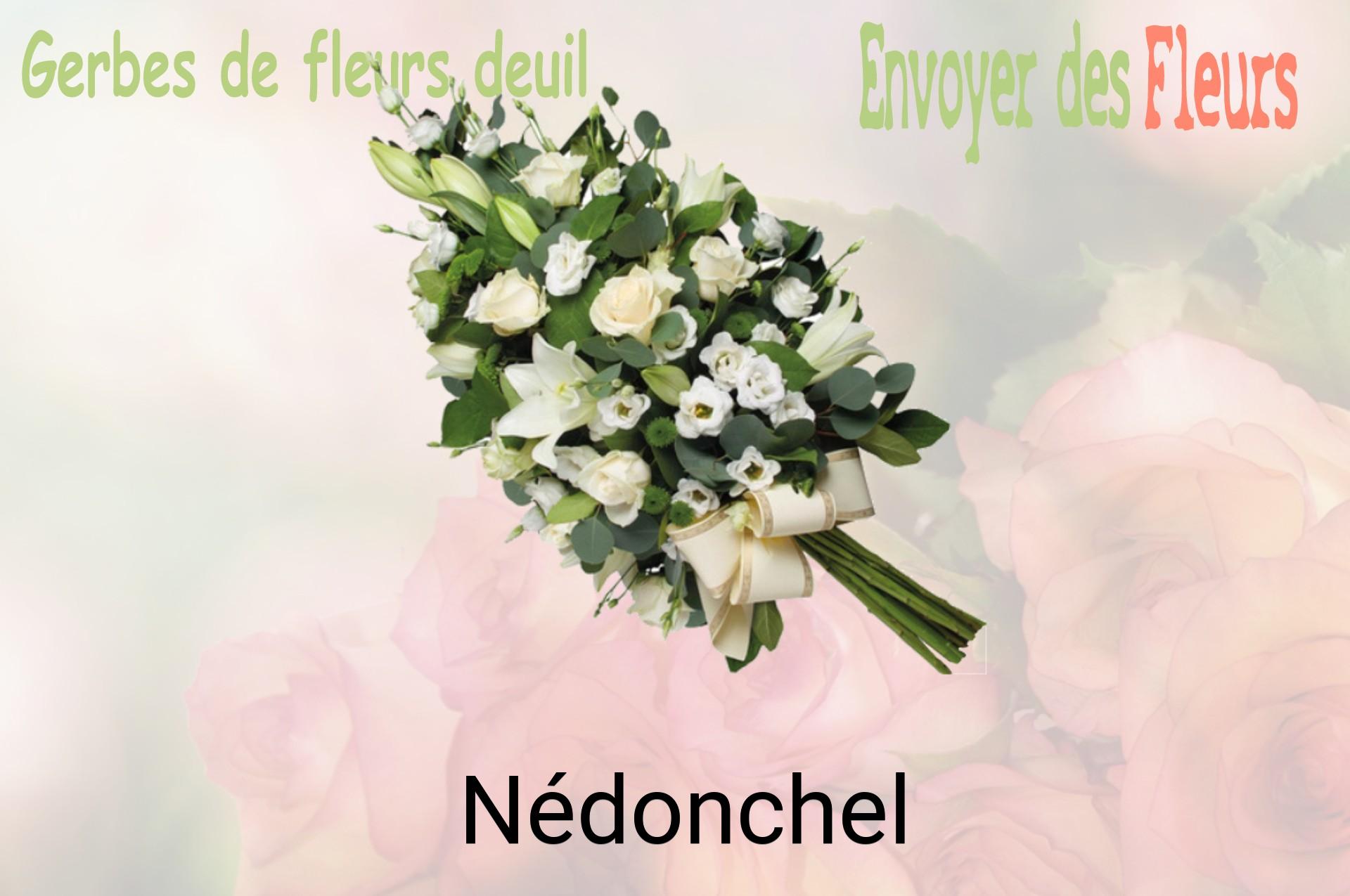 Gerbe de fleurs de deuil livrée à Nédonchel